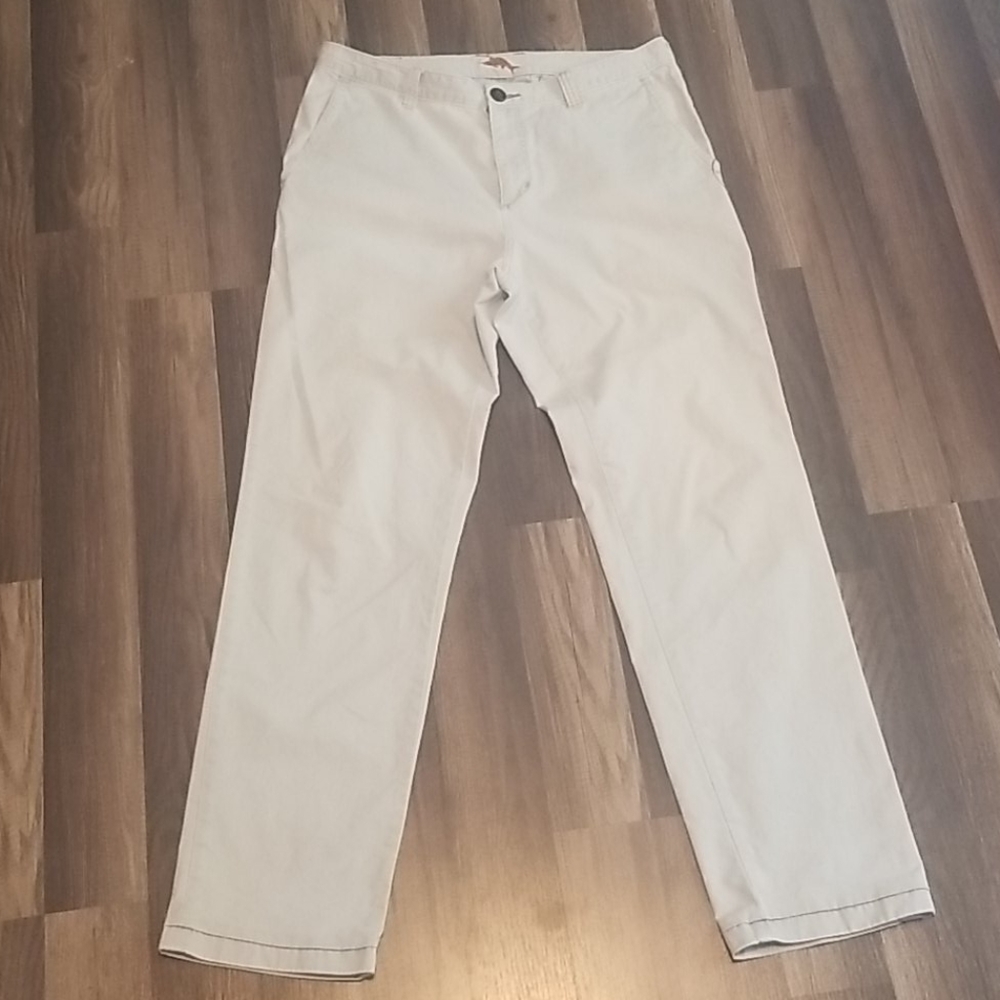 Tommy Bahama Flat Front Khaki Pants 34x34